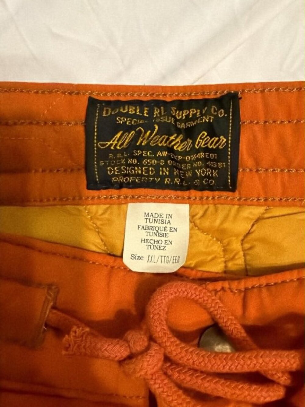 DOUBLE RL LIMITED EDITION QUILTED 2 PIECE SET JACKET & PANTS 1 of 199 Size XXL - Picture 5 of 8